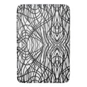 Tapis De Bain Grunge brossé noir et blanc (devant Vertical)