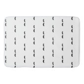 Tapis De Bain Grunge noir et blanc Déshabillé : 0 à 9 (Devant)