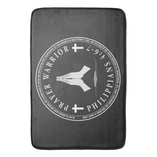 Tapis De Bain Guerrier de prière (devant Vertical)