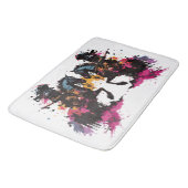 Tapis De Bain Guerrier équitation cheval en aquarelle (Angle)