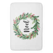 Tapis De Bain Guirlande d'aquarelle de Noël (devant Vertical)
