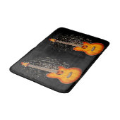 Tapis De Bain Guitare Acoustique Avec Pompiers, (Angle)