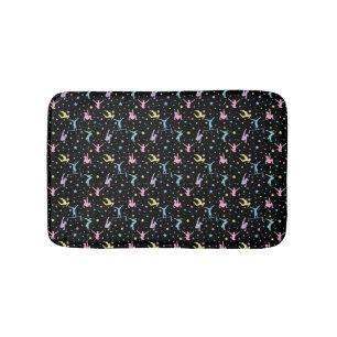 Tapis De Bain Gymnastique Féminine Gymnastes avec Étoiles