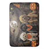 Tapis De Bain Halloween caniche Éffrayant (devant Vertical)