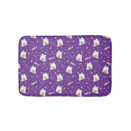 Tapis De Bain Halloween Cat Ghost Bath Mat (Devant)