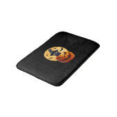 Tapis De Bain Halloween Chat Noir Citrouille Apportent l'excitat (Angle)