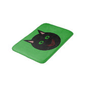 Tapis De Bain Halloween Chat noir Mat (Angle)