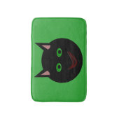 Tapis De Bain Halloween Chat noir Mat (Devant (Vertical))