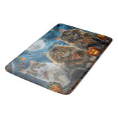 Tapis De Bain Halloween chats de Sibérie Éffrayant (Angle)