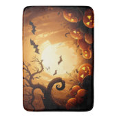 Tapis De Bain Halloween/chauve-souris/Citrouille/automne (devant Vertical)