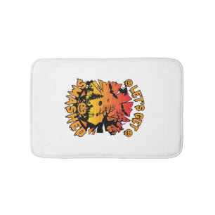 Tapis De Bain Halloween Citrouille Arbre Chauve-Souris Effrayant