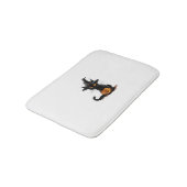Tapis De Bain Halloween Citrouille de chat (Angle)