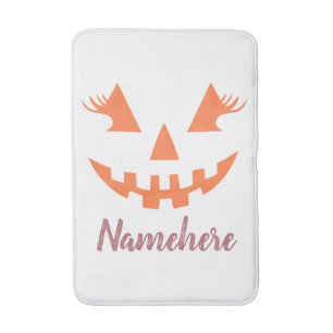 Tapis De Bain Halloween Citrouille Jack-o'-lantern fille personn