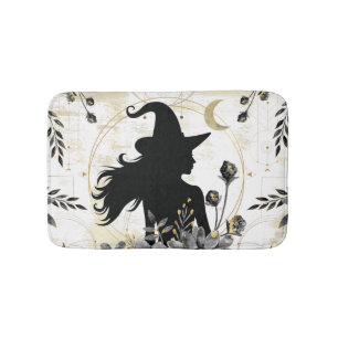 Tapis De Bain Halloween contemporain moderne sorcière 3
