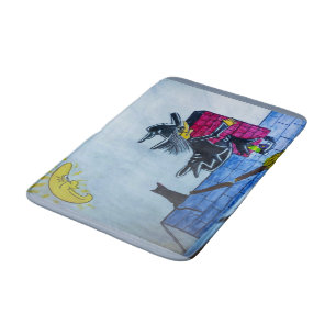 TAPIS DE BAIN HALLOWEEN CRASHED WITCH