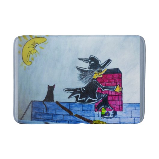TAPIS DE BAIN HALLOWEEN CRASHED WITCH (Devant)