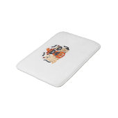 Tapis De Bain Halloween Cute Ghost Citrouille Chat Classic T-Shi (Angle)