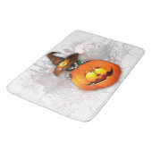 Tapis De Bain Halloween Cute Kitty Witch et ami Citrouille (Angle)