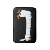 Tapis De Bain Halloween Dachshund Ghost (Devant (Vertical))