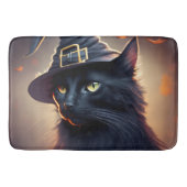 Tapis De Bain Halloween de chat noir (Devant)