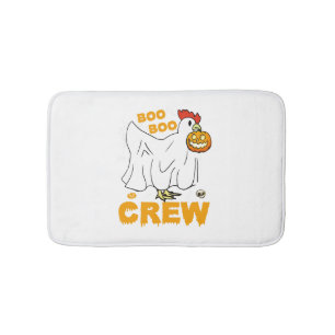 Tapis De Bain Halloween drôle de poule de l'équipage du bateau