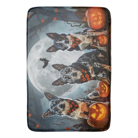 Tapis De Bain Halloween Éffrayant (devant Vertical)