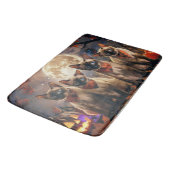 Tapis De Bain Halloween Éffrayant de chats de Siamese (Angle)