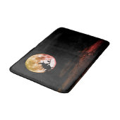 Tapis De Bain Halloween fête Black Night Pleine lune effrayant (Angle)