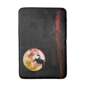 Tapis De Bain Halloween fête Black Night Pleine lune effrayant (Devant (Vertical))