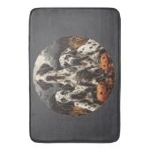 Tapis De Bain Halloween Great Dane Dogs Jack-o'-lantern (devant Vertical)