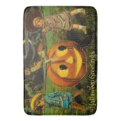 Tapis De Bain Halloween Jack-o-Lantern nuit de récolte par les e (devant Vertical)