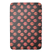 Tapis De Bain Halloween Jack O-Lanterns Orange et Noir (devant Vertical)