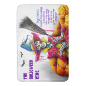 Tapis De Bain Halloween King squelette Éffrayant pour hommes (devant Vertical)