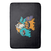 Tapis De Bain Halloween/Monster/octobre/automne (devant Vertical)