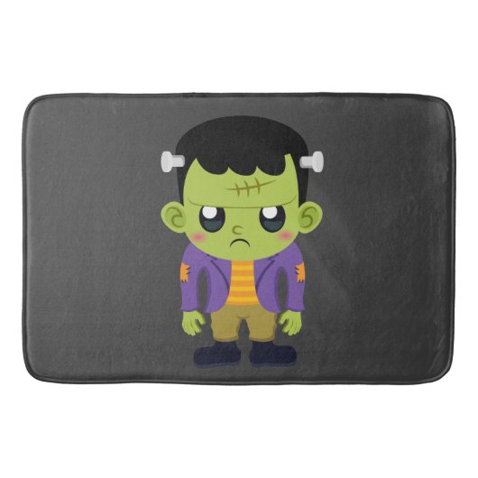 Tapis De Bain Halloween monstre Frankenstein Green (Devant)