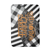 Tapis De Bain Halloween noir et blanc Spiderweb Patchwork (Devant (Vertical))