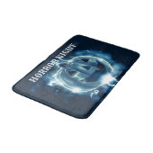 Tapis De Bain Halloween Parti mal bleu Citrouille Horreur (Angle)