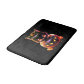Tapis De Bain Halloween Party Chat noir Citrouille Horreur (Angle)