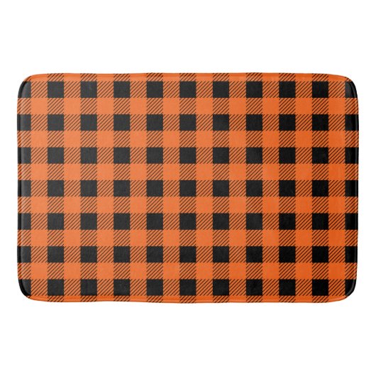 Tapis De Bain Halloween Plaid Bath Mat (Devant)
