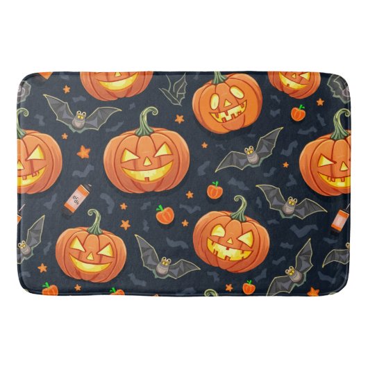 Tapis De Bain Halloween Pumkin Bath Mat (Devant)