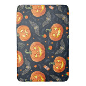 Tapis De Bain Halloween Pumkin Bath Mat (devant Vertical)