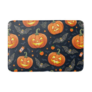 Tapis De Bain Halloween Pumkin Bath Mat