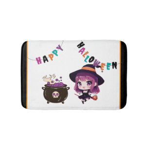 Tapis De Bain Halloween/sorcière/automne/octobre