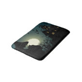 Tapis De Bain Halloween : sorcière et maison hantée (Angle)