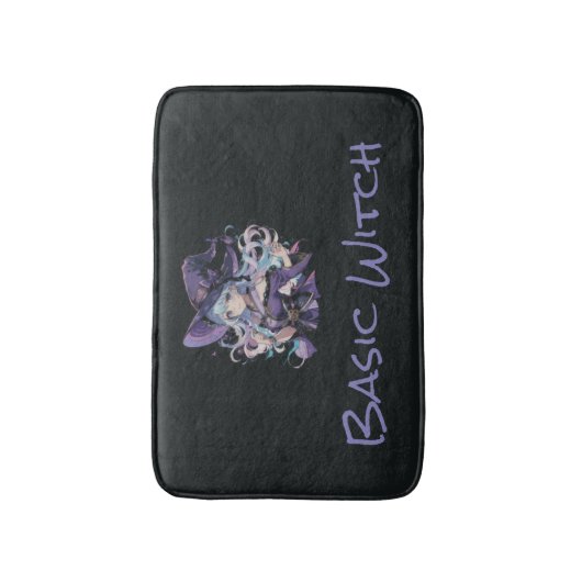 Tapis De Bain Halloween/Sorcière/violet (Devant (Vertical))