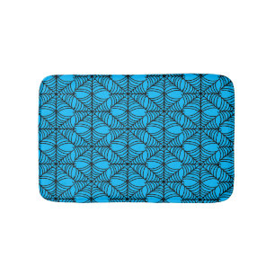 Tapis De Bain Halloween Spider Webs sur Blue