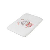 Tapis De Bain halloween Squelette Mains Coeur, chauves-souris et (Angle)