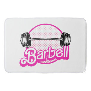 Tapis De Bain Haltère - rose