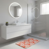 Tapis De Bain Hand Drawn Peony Floral 