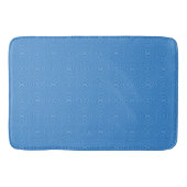 Tapis De Bain Hanoukka Blue Squiggly Carrés (Devant)